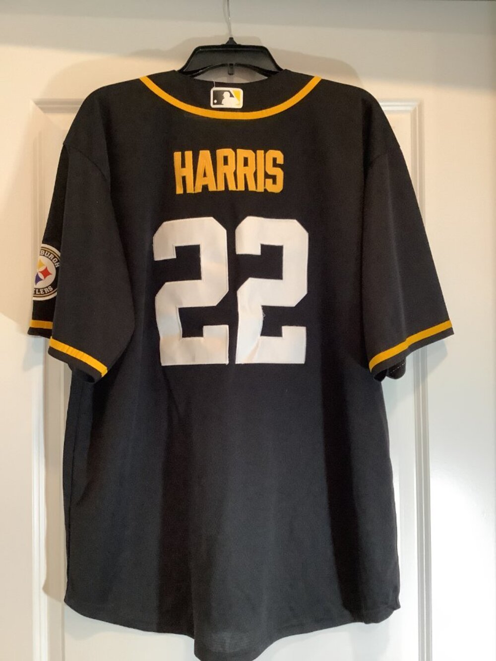 Pittsburgh Steelers Baseball Style Jersey, Size XXXL, Harris #22, Nike - Picture 4 of 5